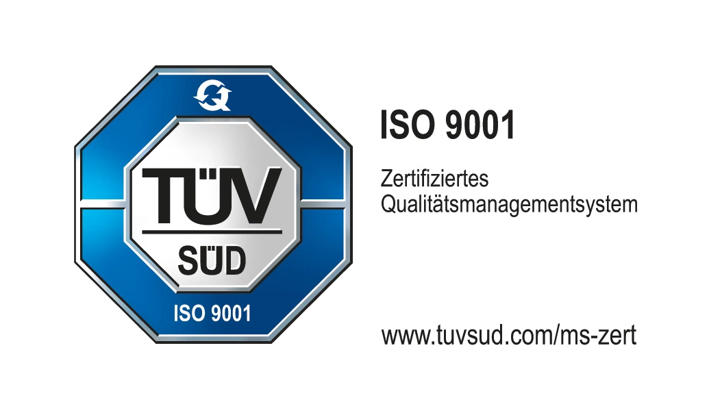 TÜV SÜD ISO 9001 Zertifikat machCon